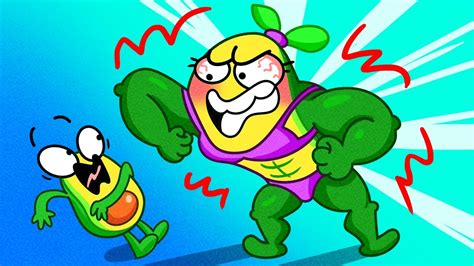 Who Is Stronger?🥑💪🏻 Ava VS Cado! | Funny Stories In The Vegetable World ...