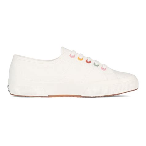 Superga 2750 Rainbow Eyelets White Avorio Groovy – Superga Singapore