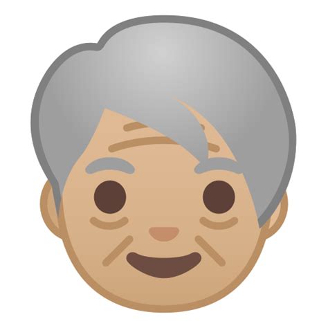 🧓🏼 Older Person Emoji with Medium-Light Skin Tone Meaning