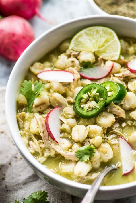 Chicken Pozole Verde - Isabel Eats (Easy Mexican Recipes)