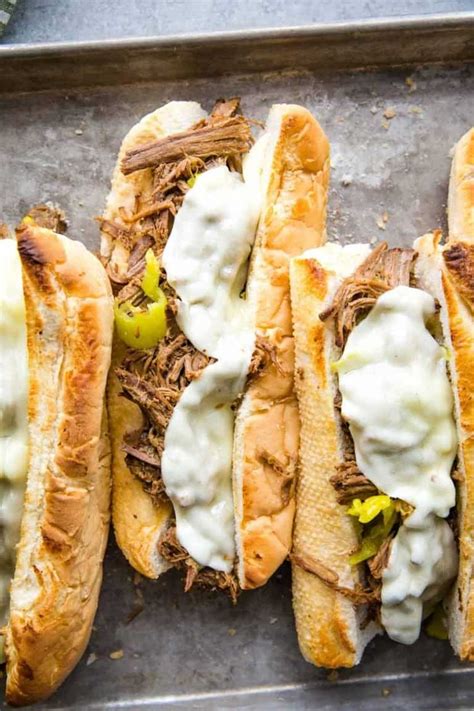 Italian Beef Sandwiches | Easy Pepperoncini Beef Sandwich Recipe