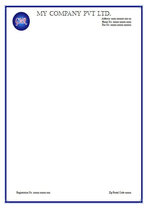 Personal Letterhead Template Free Download