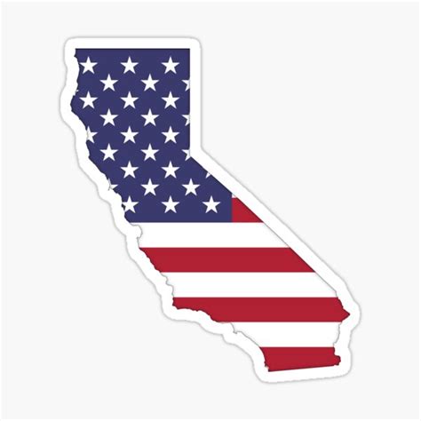 "California — USA Flag" Sticker for Sale by heartusa | Redbubble