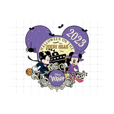 Halloween High Seas 2023 Png, Boo Png, Spider Halloween, Spo - Inspire ...