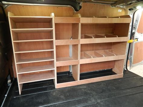 Transit Custom Van Racking Shelving Plywood Racks Fit L1 SWB L2 LWB ...