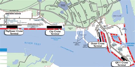 Map Of Southampton Docks Ocean Terminal - Draw A Topographic Map