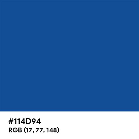 #114D94 color name is Yale Blue