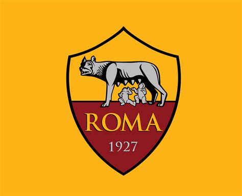 AS Roma Club Logo Symbol Serie A Football Calcio Italy Abstract Design ...