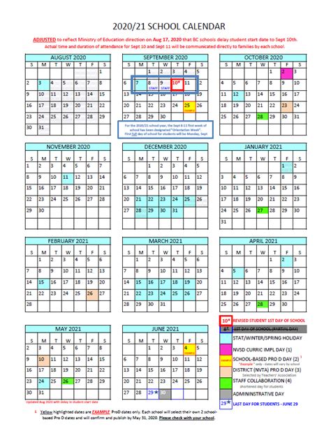 District Calendar - North Vancouver School District