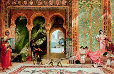 A royal palace in Morocco by Jean-Joseph Benjamin-Constant Painting by ...