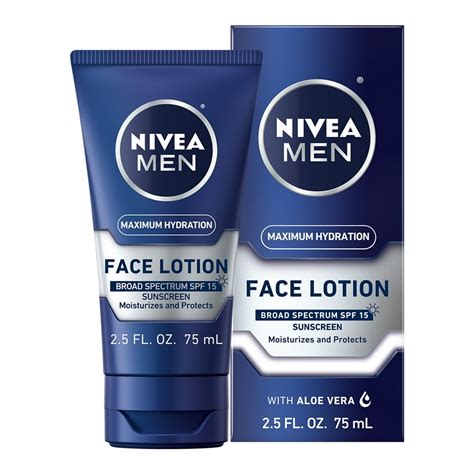 NIVEA MEN Maximum Hydration Face Lotion With SPF 15, 2.5 fl. oz ...