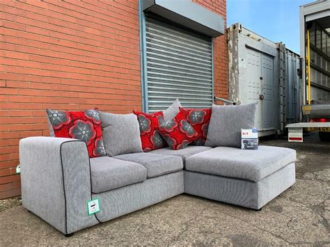 Stunning SCS grey Corner sofa ex display delivery 🚚 sofa suite couch ...