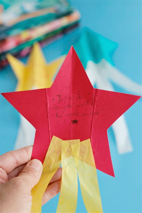 Shooting Star Wishes Kids Craft - Make and Takes