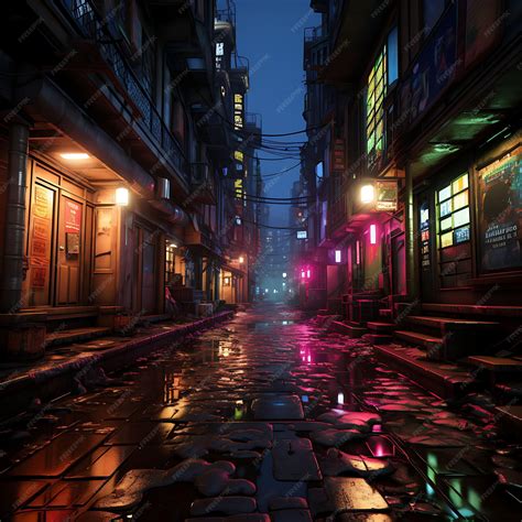 Premium AI Image | Cyberpunk Alley Step Into a Gritty Cyberpunk ...