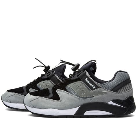 Saucony Grid 9000 Premium 'Bungee Pack' Grey & Black | END. (US)