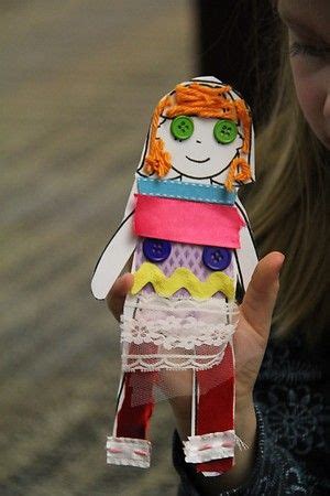 Fabric scrap paper dolls. in 2024 | Paper dolls, Fabric scraps, Craft ...