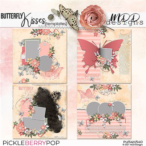 Butterfly Kisses templates