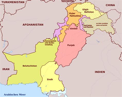 pakistan map