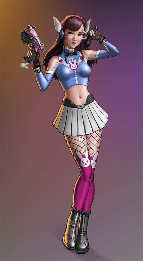 Overwatch D.Va 'K-Pop Idol' skin concept art by Lunatique-SF on DeviantArt