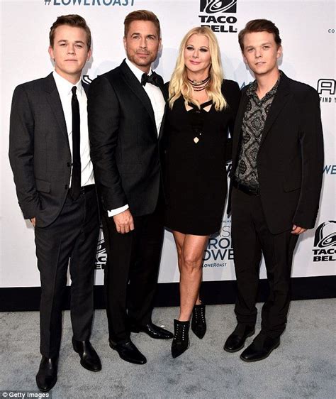 Rob Lowe is hunky with gorgeous wife Sheryl Berkoff and their two sons ...