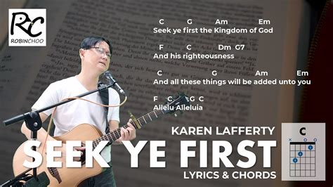 Seek Ye First - Karen Lafferty (Simplified Guitar Chords & Lyrics ...