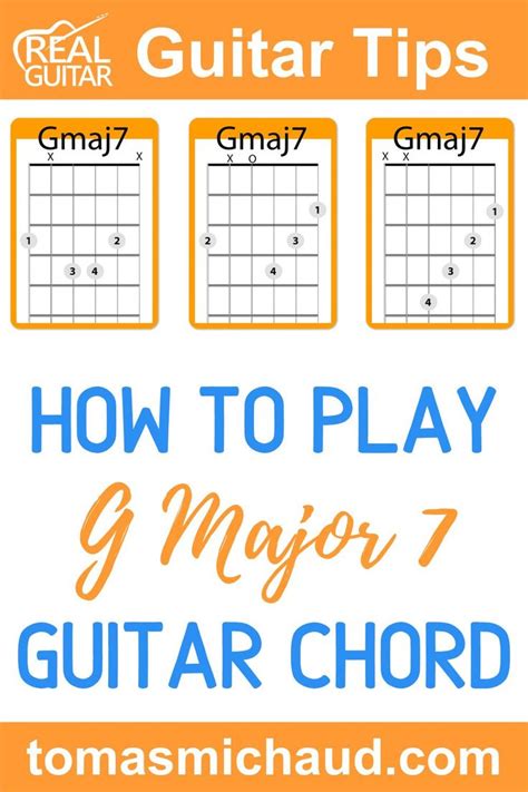 How to Play the Gmaj7 Guitar Chord | Easy to Hard - Real Guitar Lessons ...