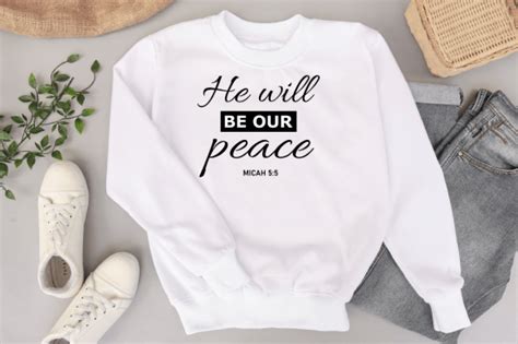 Bible Verse | He Will Be Our Peace Graphic by digitalsweetu · Creative ...