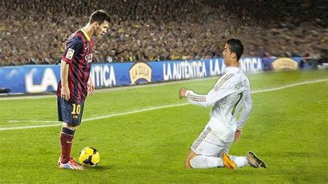 Ronaldo Dribbling Messi