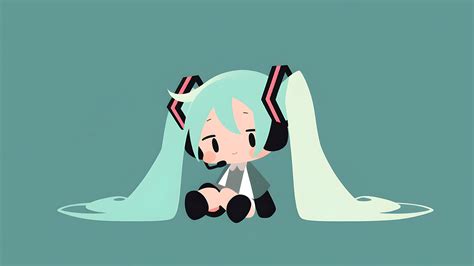 Chibi Hatsune Miku Desktop Wallpaper - Hatsune Miku Wallpaper