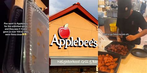 Applebee’s Customer Orders ‘Unlimited Wings’ Right Before Close