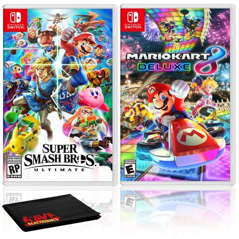 Nintendo Switch - Super Smash Bros. Ultimate & Mario Kart 8 Deluxe ...