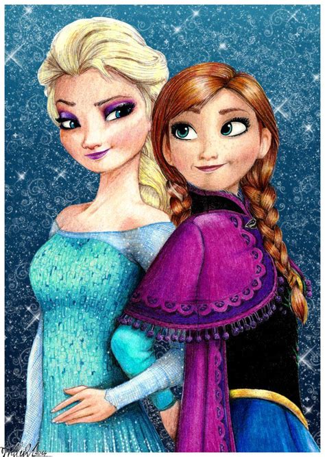 Elsa and Anna by Trilly21 on deviantART | Disney paintings, Disney ...