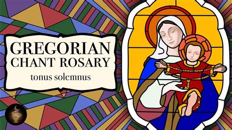 Gregorian Chant Rosary, Tonus Solemnis - YouTube