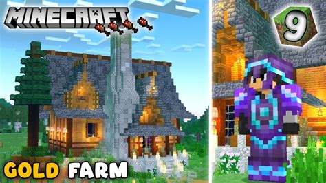 Full Netherite Armor & Membuat Gold Farm !!! // Minecraft Survival ...