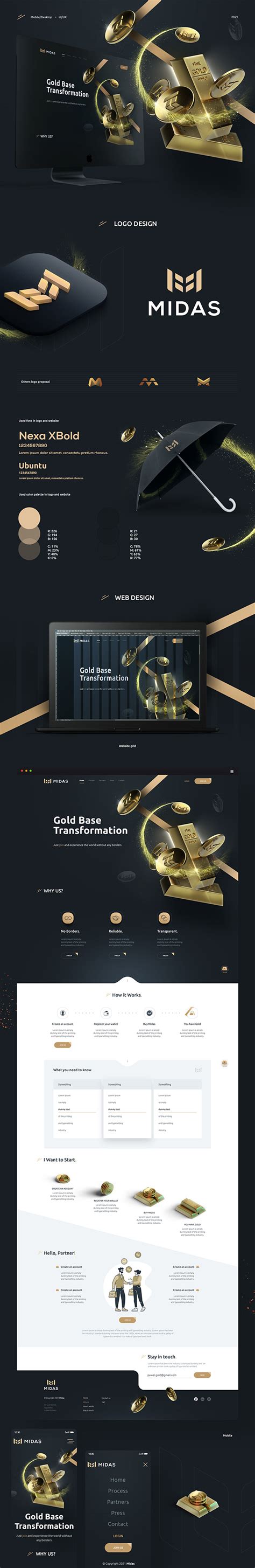 MIDAS Logo and Website on Behance