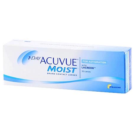 1-DAY ACUVUE MOIST for ASTIGMATISM 30 Pack Contact Lenses by Johnson ...