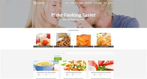 Premium Blog WordPress Theme I Cooking Blog