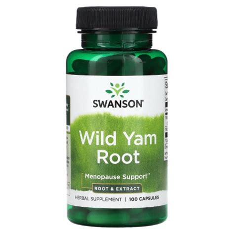 Swanson Wild Yam Root - 100 Capsules, 100 Count - Dillons Food Stores