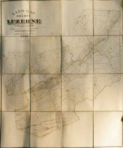 Land Map of the County of Luzerne, Pennsylvania - High Ridge Books, Inc.