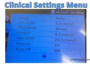 Luna 2 CPAP Clinical Settings Adjustments- How To Step by Step