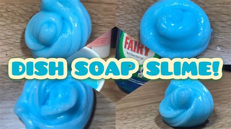 How To Make Dish Soap Slime with glue! Slime without shaving cream ...