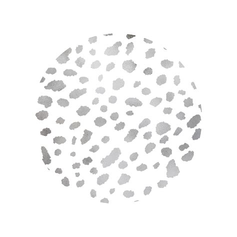 Silver Metallic Dalmatian Spots 14968018 PNG