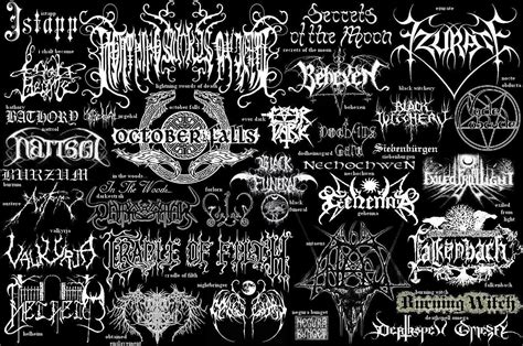 May the devil take us...: Black Metal Logos