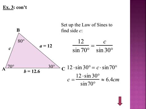 Practice Law Of Sines