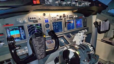 Cockpit Of An Homemade Flight Simulator Boeing 737-800 • Wall Stickers ...