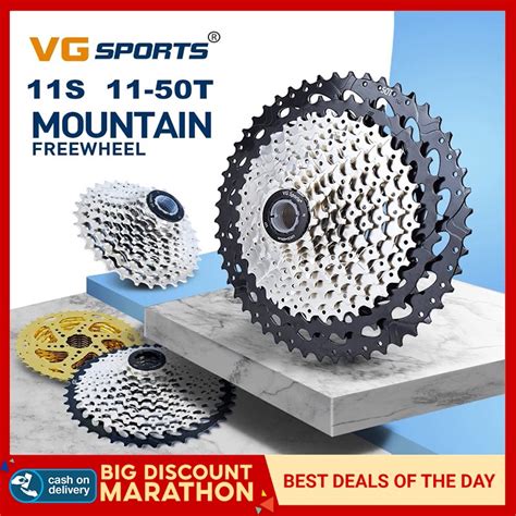 VG Sport 10s 11s MTB Bike Cassette Cogs Freewheel 11-50T Bicycle High ...