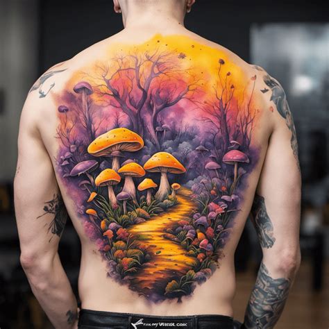 96 Mushroom Tattoo Ideas Created With Ai | artAIstry