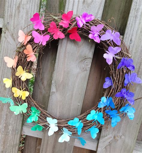 DIY Rainbow Butterfly Wreath - Tombow USA Blog