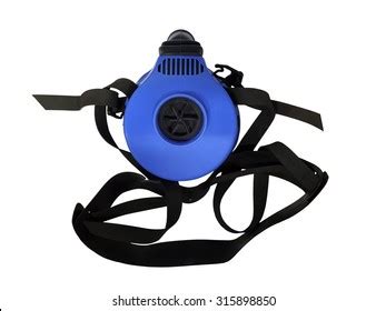 Blue Respirator Straps Isolated On White Stock Photo 315898850 ...