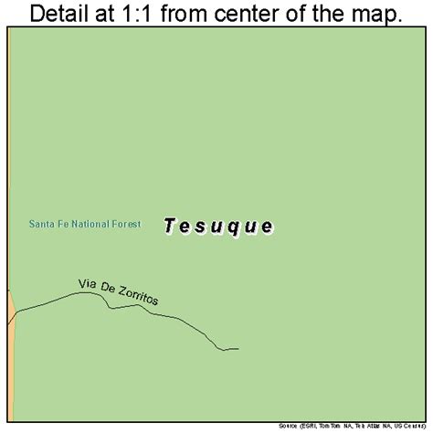 Tesuque New Mexico Street Map 3577040